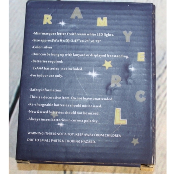 Monogram Hanging LED Lights Christmas Ornament - Picture 4 of 16